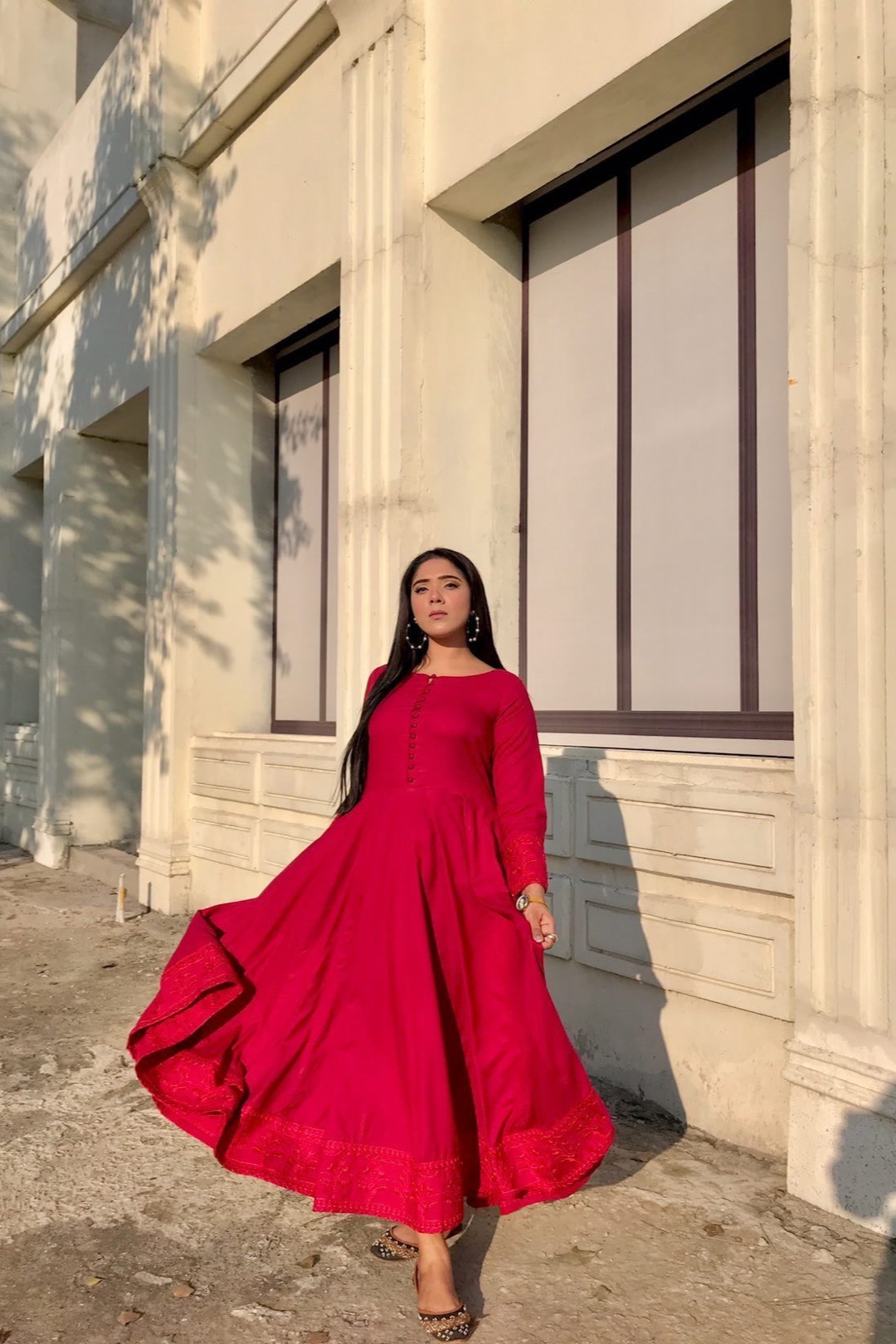 Basic Frock-Momina Malik